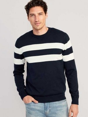 Old Navy Striped Crew-Neck Sweater Navy Stripes | YNH140679