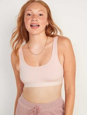 Old Navy Supima Cotton-Blend Bralette Top Pink | ULN970521