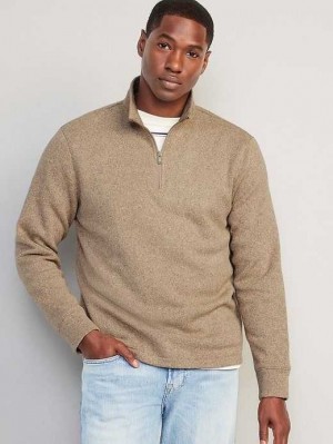 Old Navy Sweater-Knit 1/4-Zip Pullover Brown | XSF967542