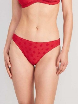 Old Navy Terry Classic Bikini Swim Bottoms Red | TNE201846