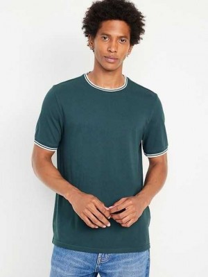 Old Navy Textured Pique T-Shirt Deep Green | LQA297453