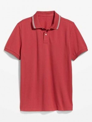 Old Navy Tipped-Collar Classic Fit Pique Polo Pink | NCA613852