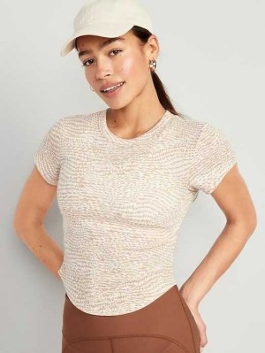 Old Navy UltraLite Cropped Rib-Knit T-Shirt Zig Zag | KZX075293