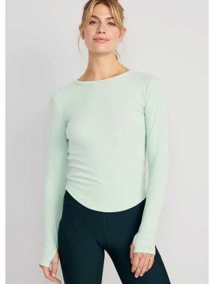 Old Navy UltraLite Fitted Rib-Knit Top Briny Water | VUT234971