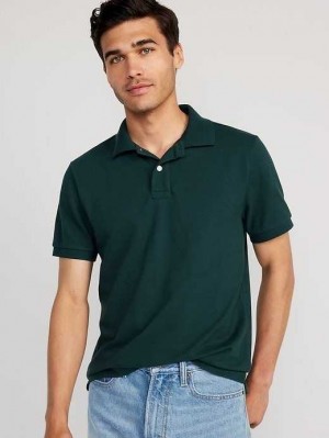 Old Navy Uniform Pique Polo Deep Green | DQV210435