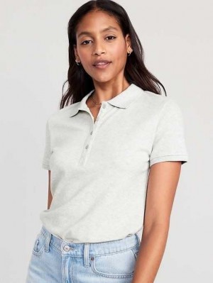 Old Navy Uniform Pique Polo Light Grey | NOD714298