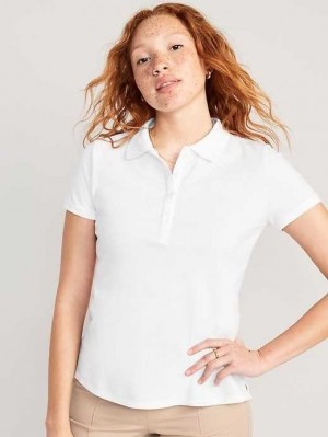 Old Navy Uniform Pique Polo White | KWS840523