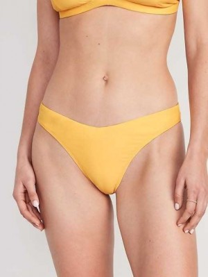 Old Navy V-Front French-Cut Bikini Swim Bottoms Canary | ZWG358614