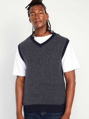 Old Navy V-Neck Sweater Vest Grey | HWT196837