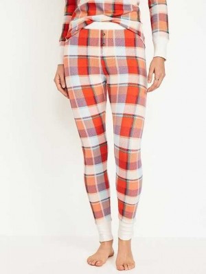 Old Navy Waffle-Knit Pajama Leggings Red | JTN589713