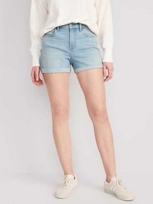 Old Navy Wow Jean Shorts Light Wash | MXZ693715