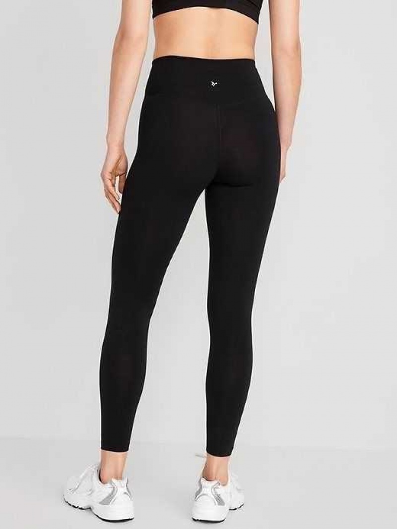 Old Navy 2-Pack Extra High-Waisted PowerChill Crossover 7/8-Length Leggings Black | CYW576328