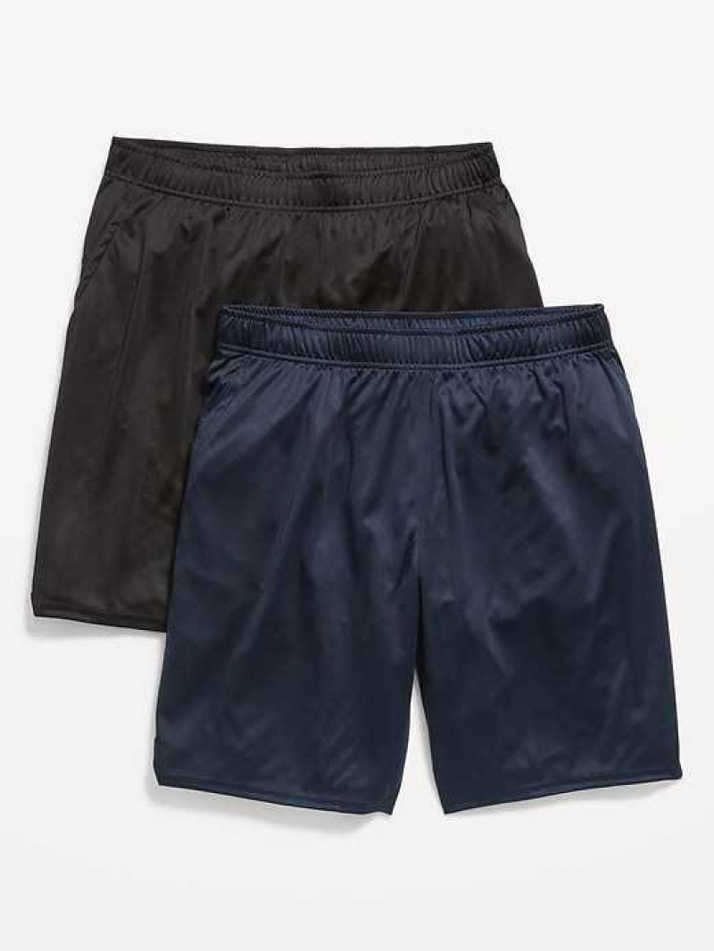 Old Navy 2-Pack Go-Dry Cool Mesh Basketball Shorts Black | YPQ864901