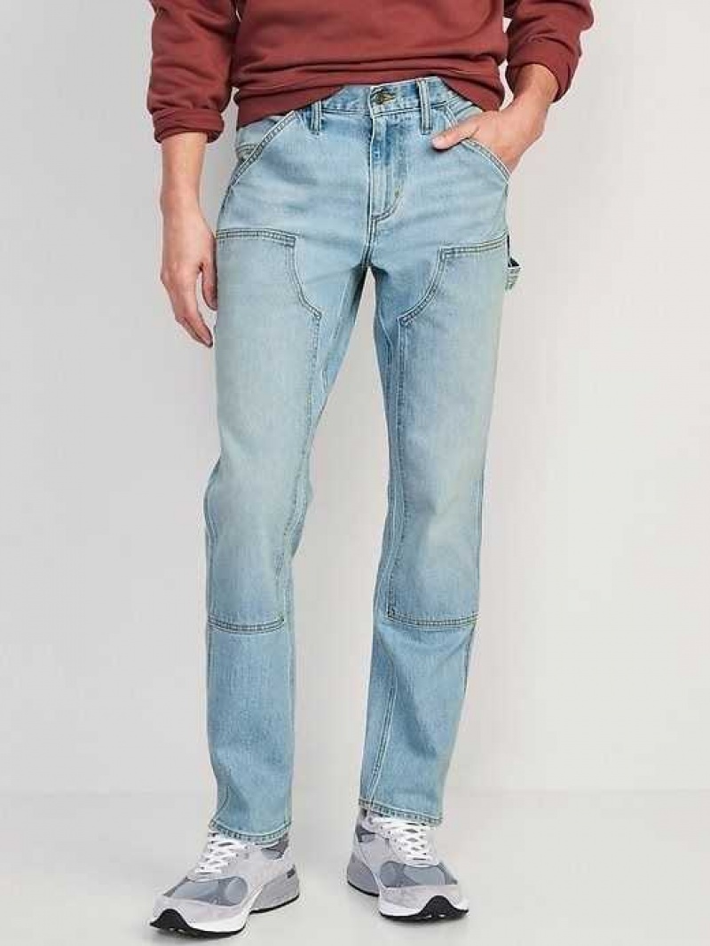 Old Navy 90\'s Straight Built-In Flex Workwear Carpenter Jeans Wash | IVG379284