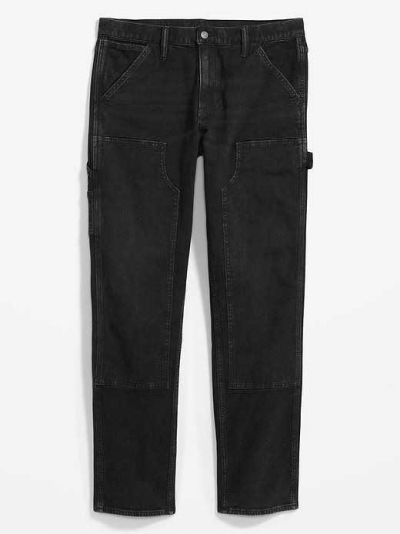 Old Navy 90's Straight Built-In Flex Workwear Carpenter Jeans Black | XVH427653