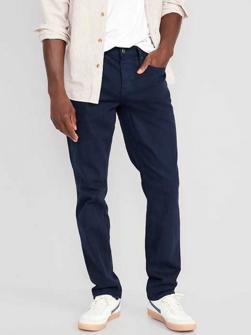 Old Navy Athletic Taper Five-Pocket Pants Navy | JXP017248