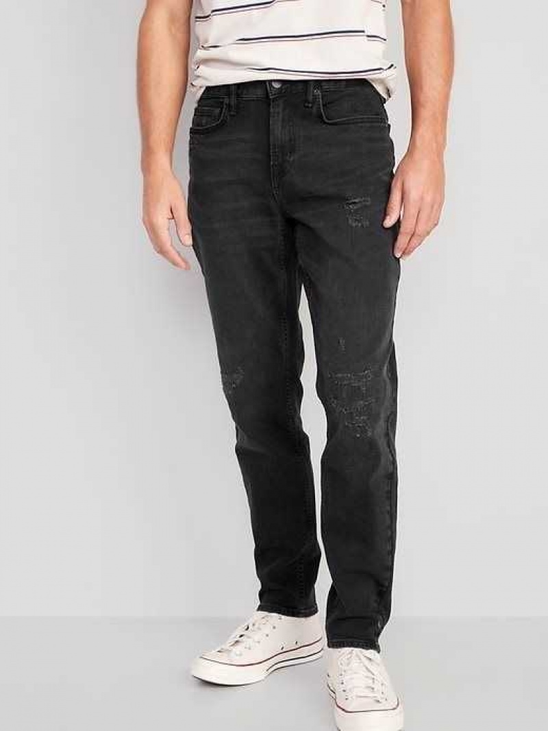 Old Navy Athletic Taper Jeans Black Wash | PJY981352