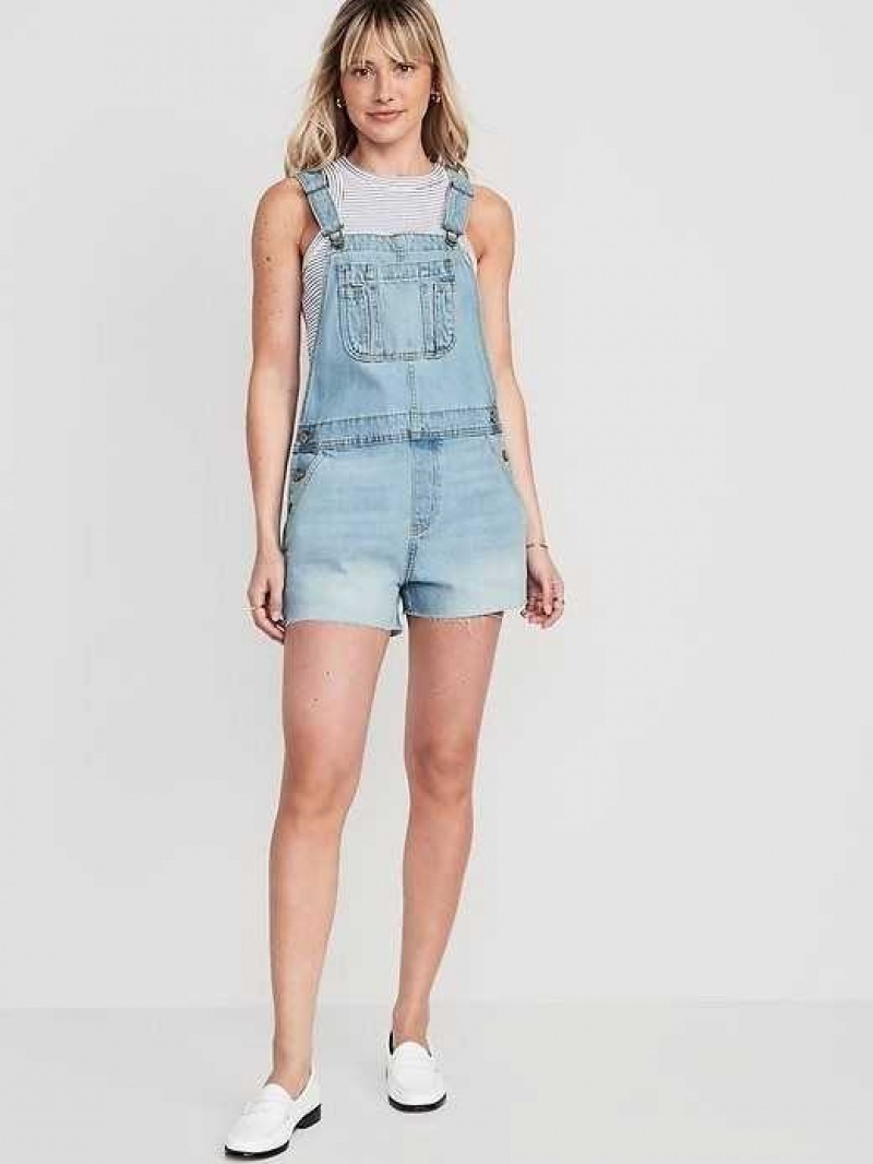 Old Navy Baggy Cut-Off Jean Shortalls Danna | FTO295704