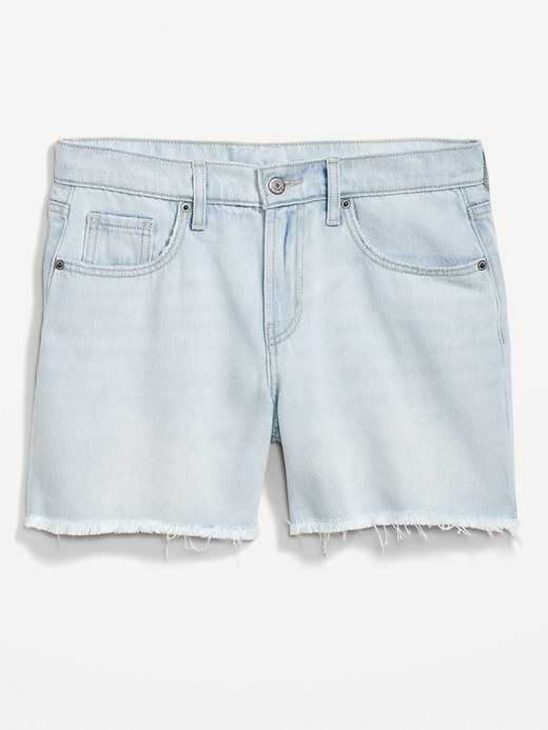 Old Navy Baggy Non-Stretch Cut-Off Jean Shorts Light Wash | QNT024951