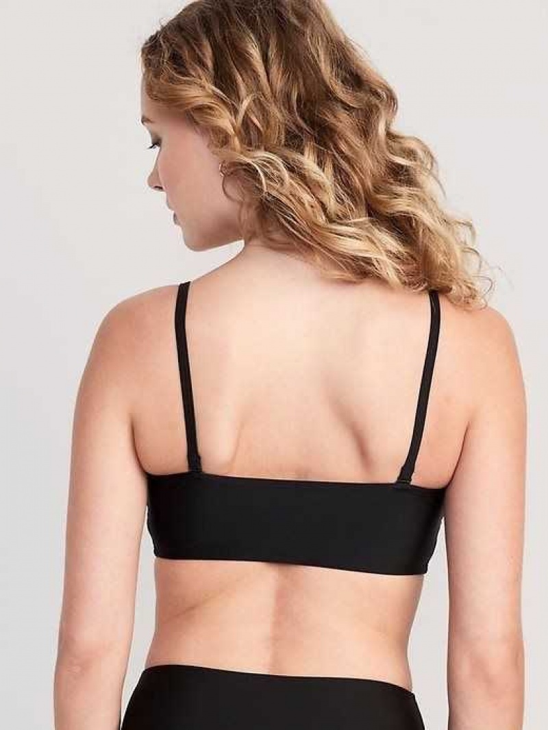 Old Navy Bandeau Swim Top Black | ZQE289461