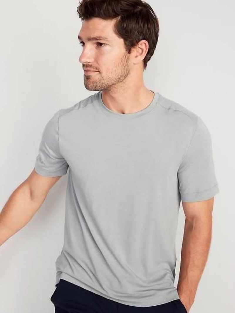 Old Navy Beyond 4-Way Stretch T-Shirt Silver Olive | QFJ672580