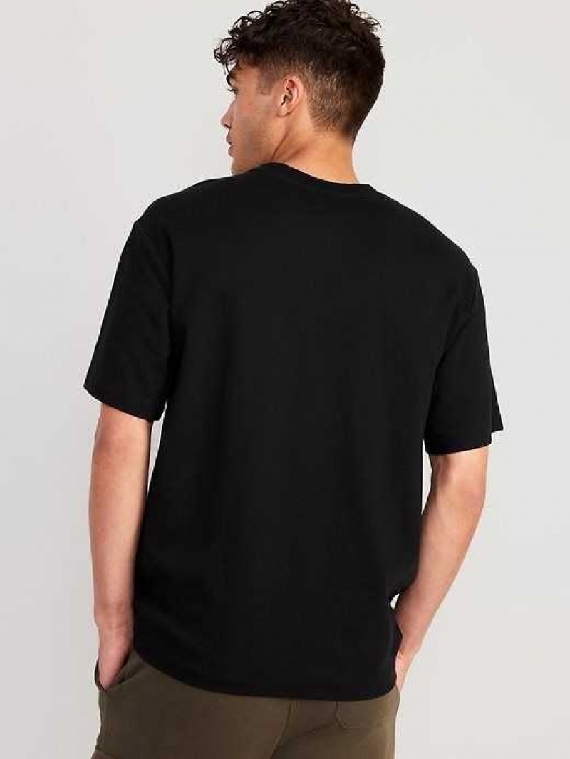 Old Navy Boxy Crew-Neck Performance T-Shirt Black | BUG891025