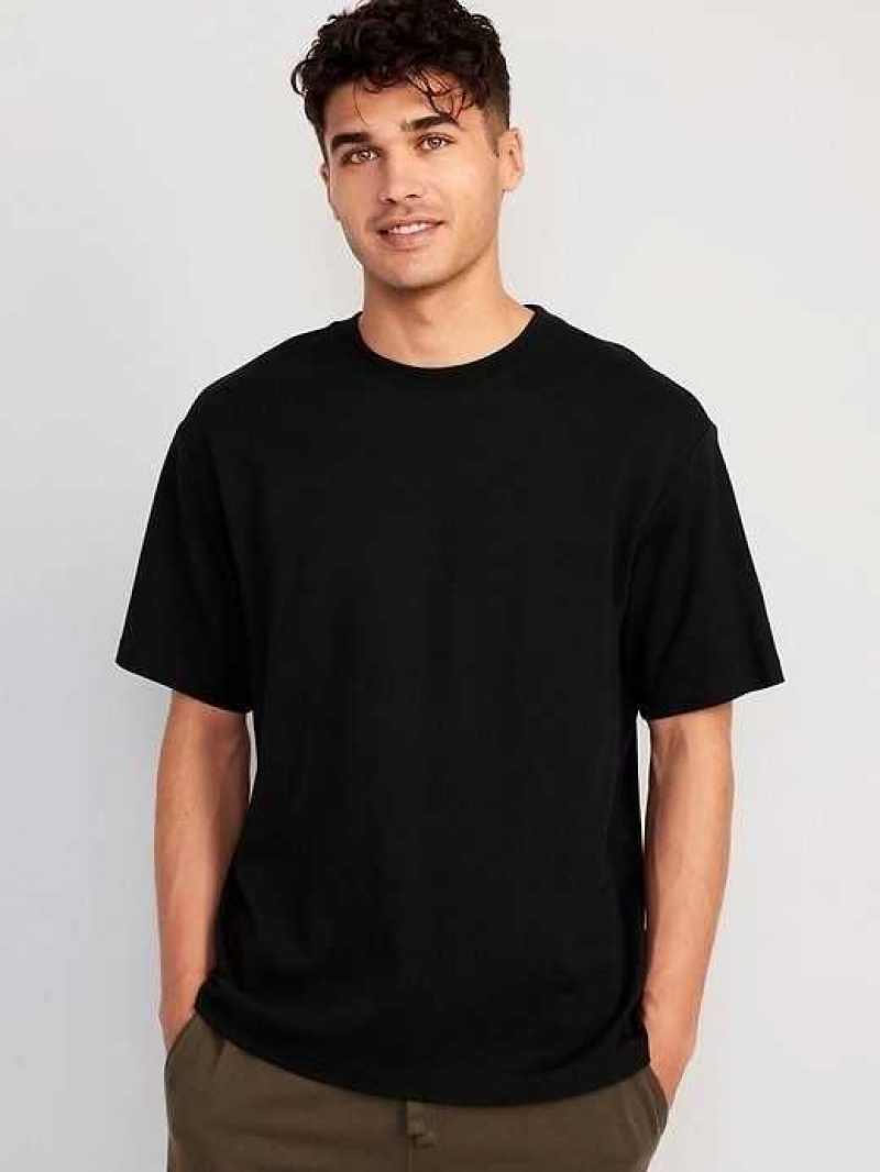 Old Navy Boxy Crew-Neck Performance T-Shirt Black | BUG891025