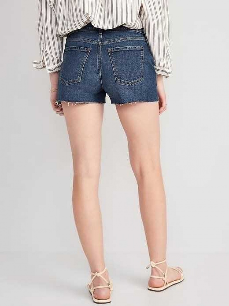 Old Navy Boyfriend Ripped Cut-Off Jean Shorts Barbara | EKA940578