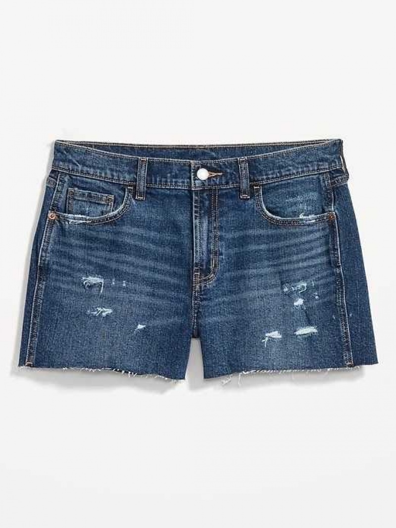 Old Navy Boyfriend Ripped Cut-Off Jean Shorts Barbara | EKA940578