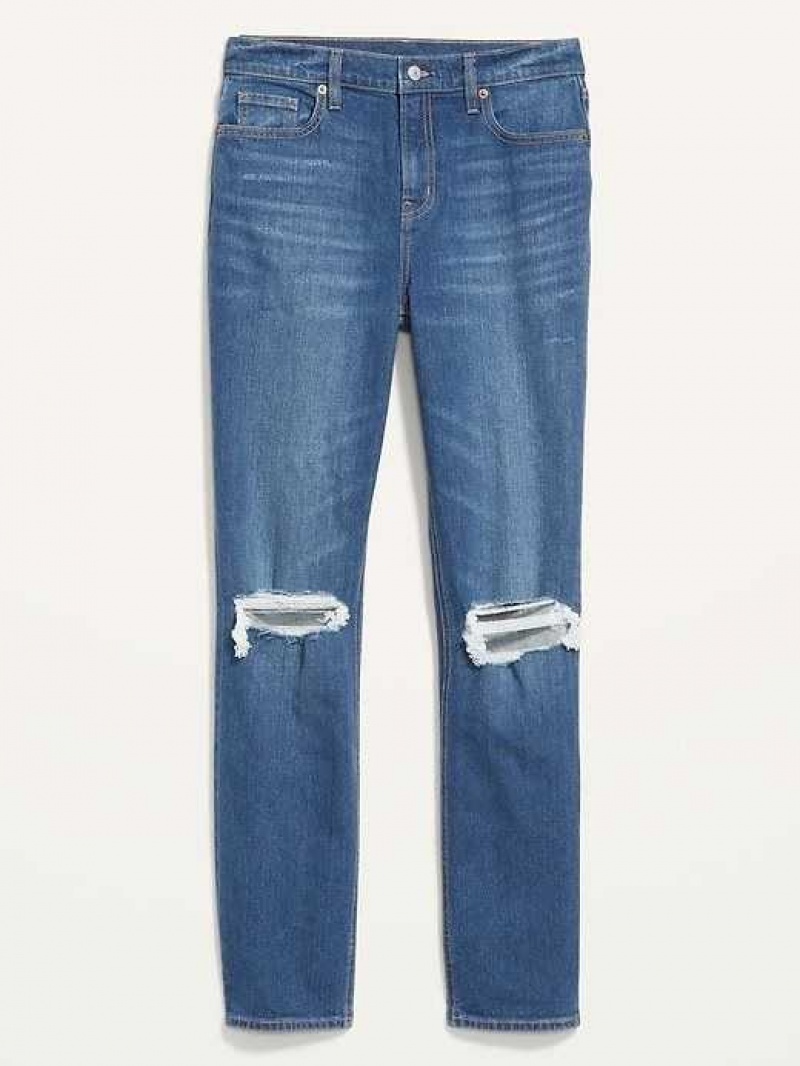 Old Navy Boyfriend Straight Ripped Jeans Wash | HSX016349