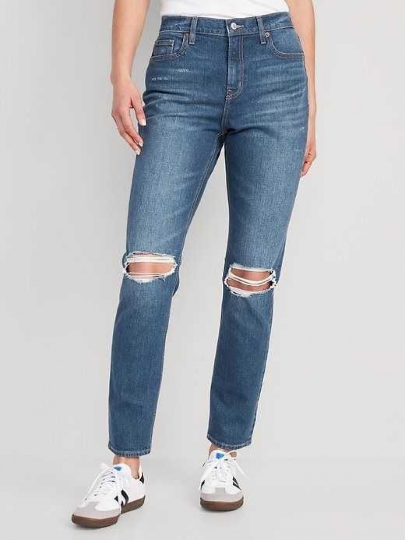 Old Navy Boyfriend Straight Ripped Jeans Wash | HSX016349