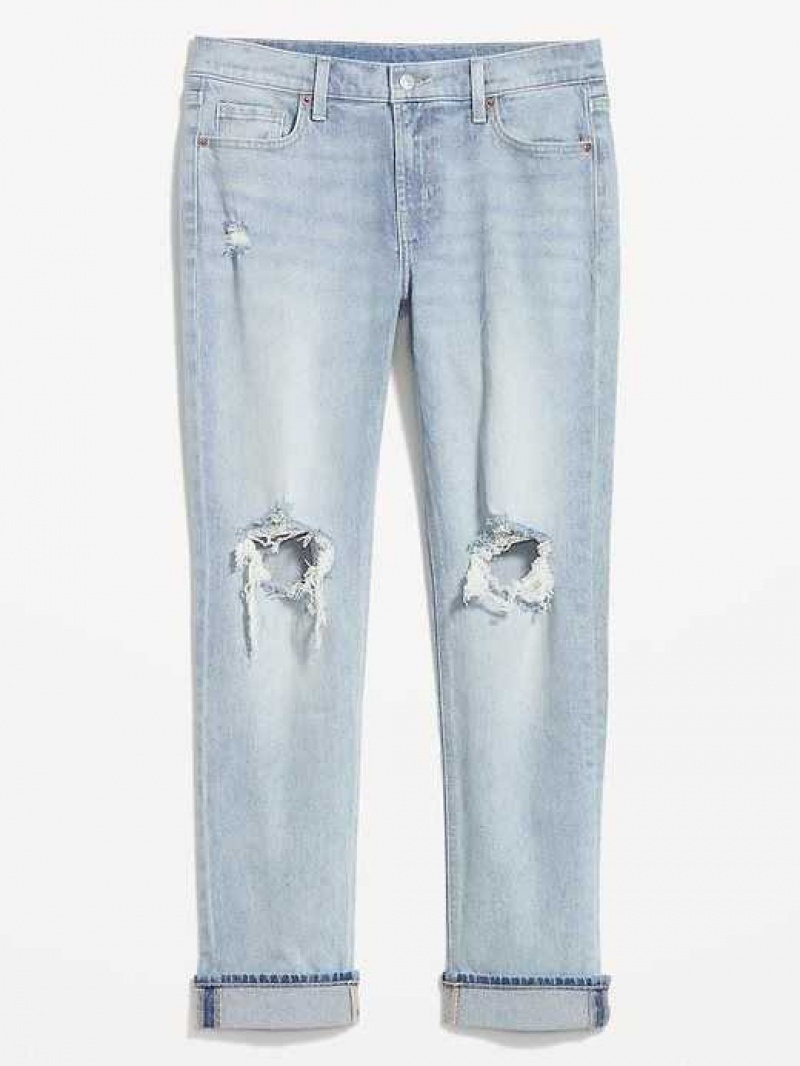 Old Navy Boyfriend Straight Roll Cuff Jeans Cosmos | NEM958704