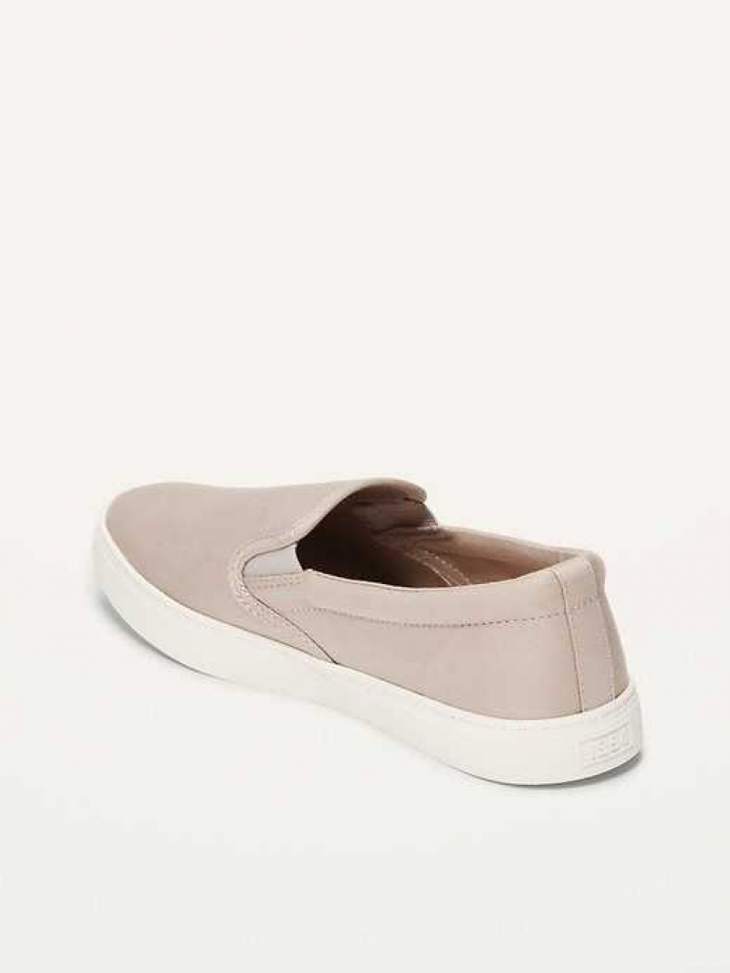 Old Navy Canvas Slip-On Sneakers Grey Brown | KVY567289