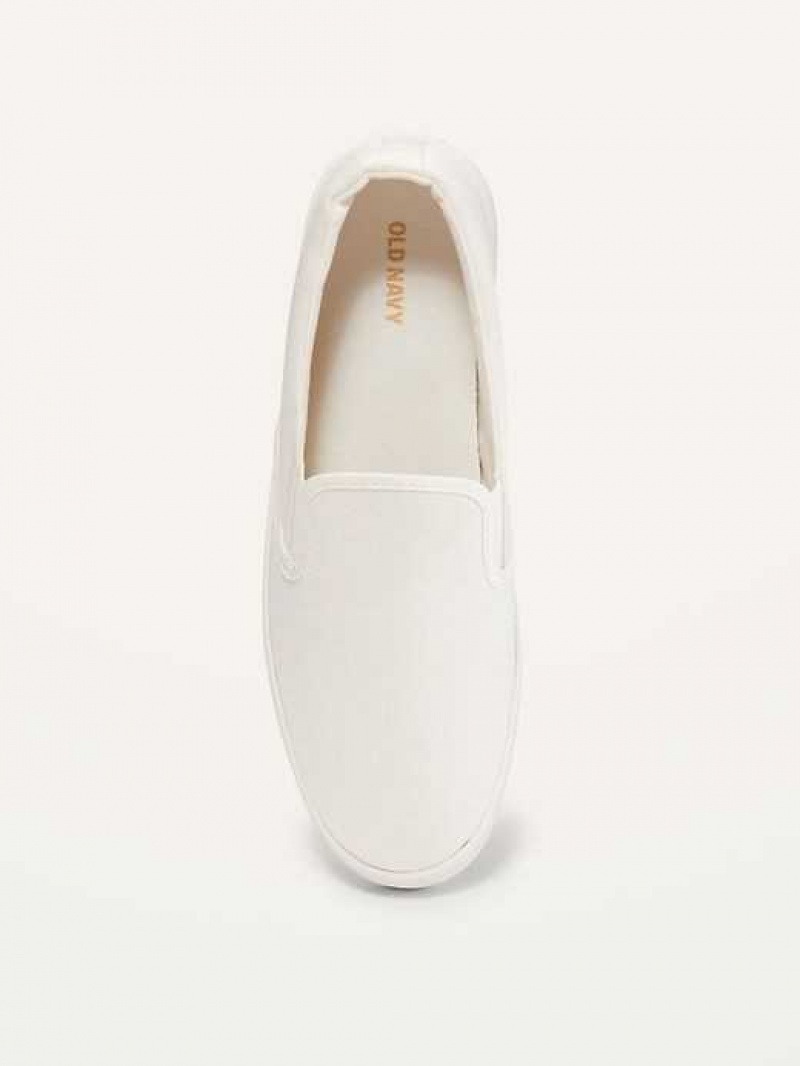 Old Navy Canvas Slip-On Sneakers White | WYG843295