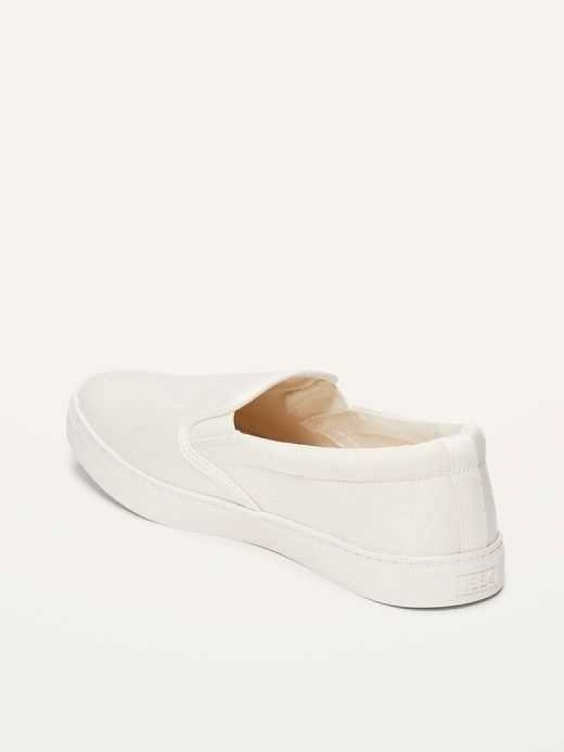 Old Navy Canvas Slip-On Sneakers White | WYG843295