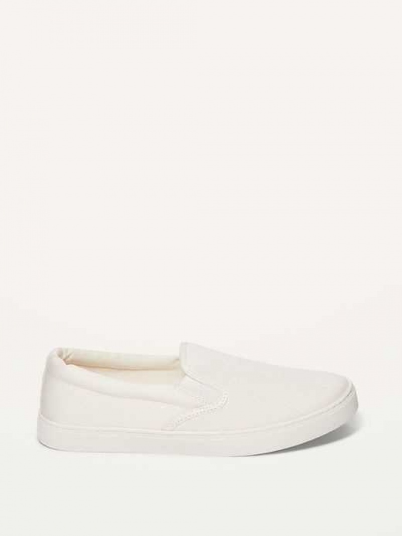 Old Navy Canvas Slip-On Sneakers White | WYG843295