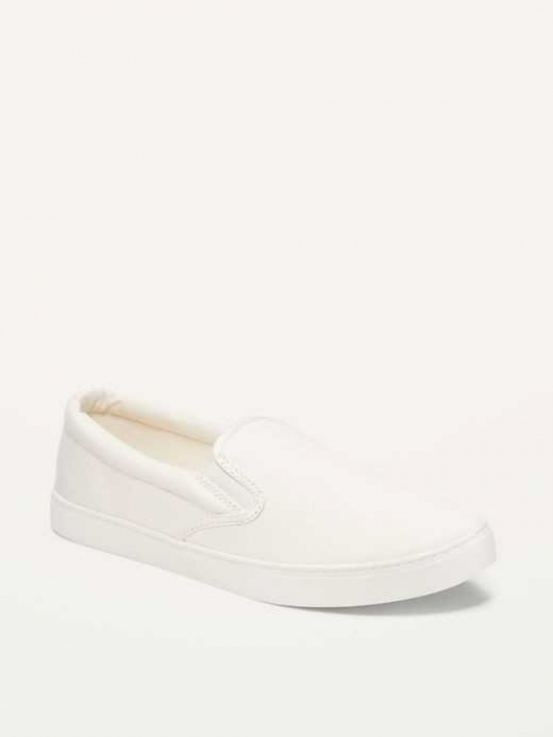 Old Navy Canvas Slip-On Sneakers White | WYG843295