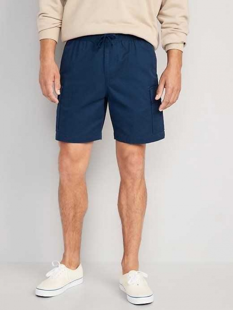 Old Navy Cargo Jogger Shorts Obscure Night | JBT348792