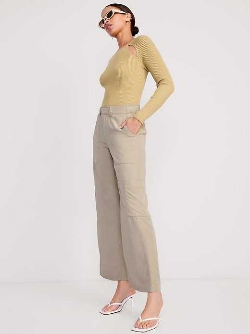 Old Navy Cargo Wide-Leg Pants Grey | VIJ243718