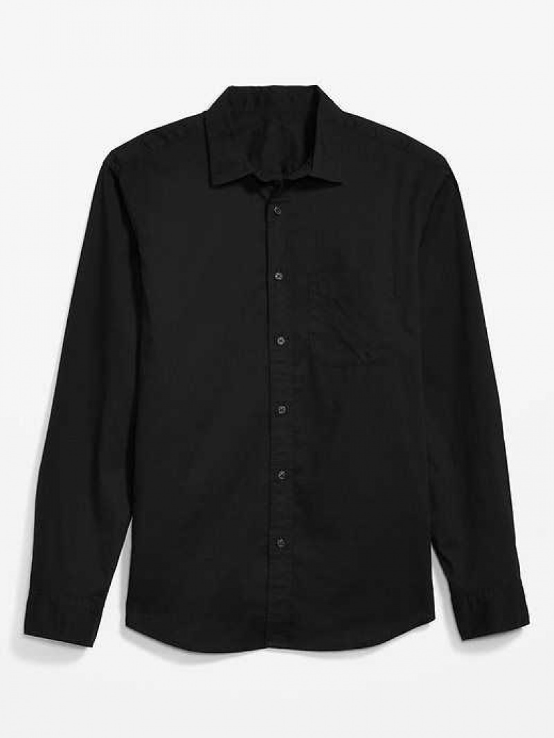 Old Navy Classic-Fit Everyday Shirt Black | RJA879635