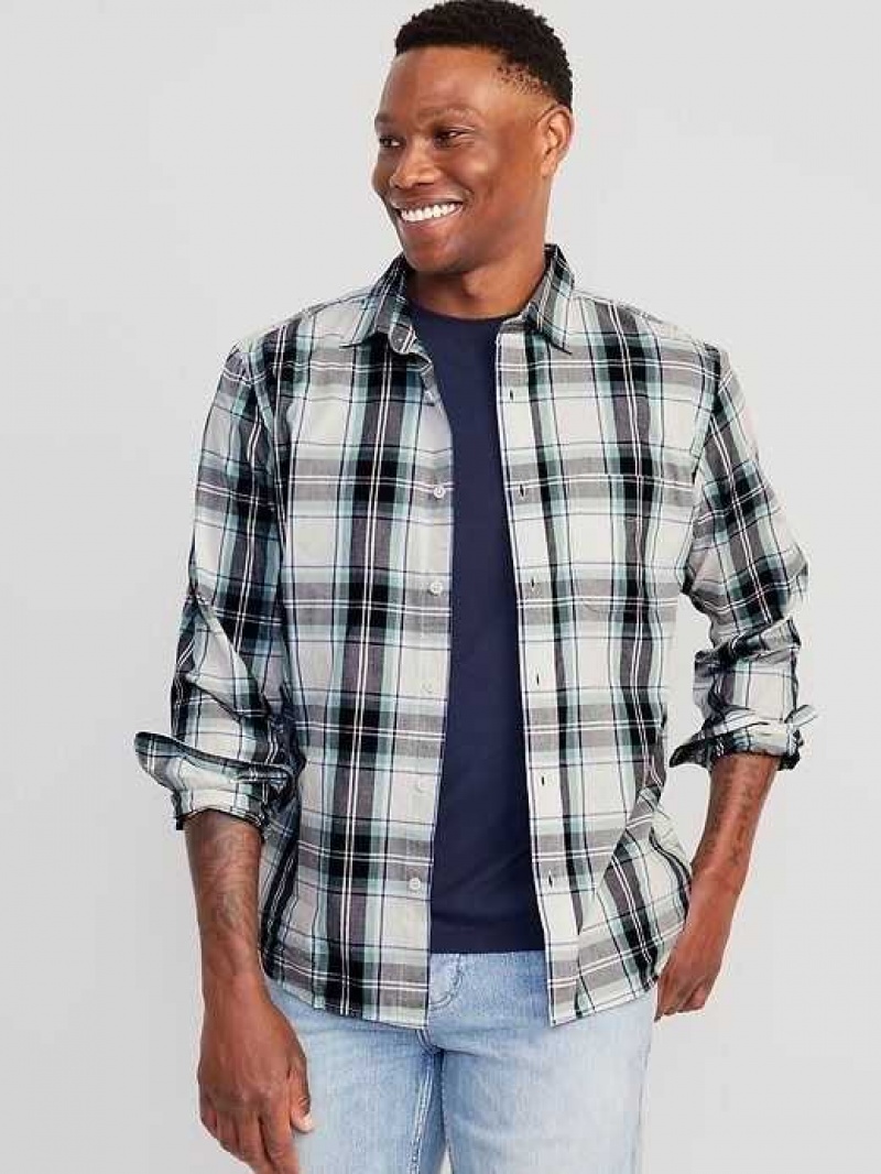 Old Navy Classic-Fit Everyday Shirt Blue / Turquoise | PBK875203