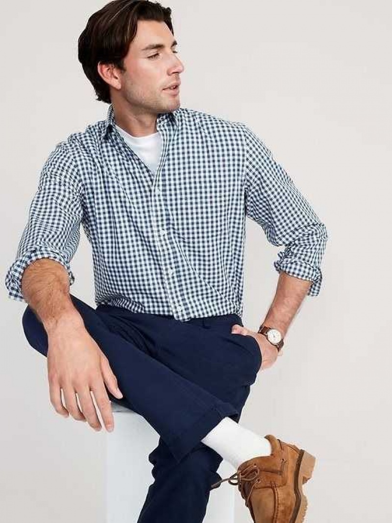 Old Navy Classic-Fit Everyday Shirt Blue | LWQ485923