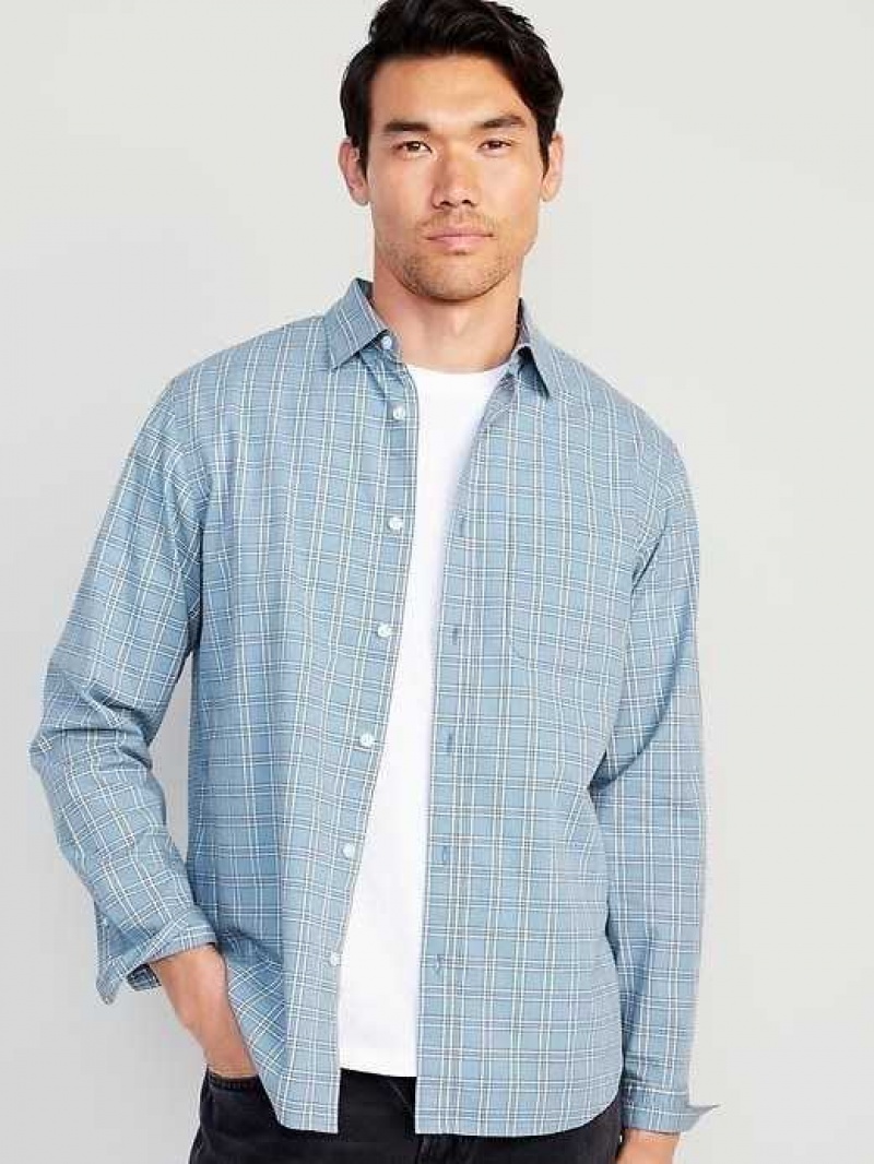 Old Navy Classic-Fit Everyday Shirt Light Blue | RVG645293