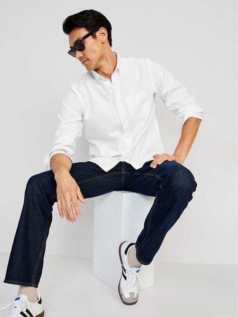 Old Navy Classic-Fit Non-Stretch Everyday Oxford Shirt White | RZC985417