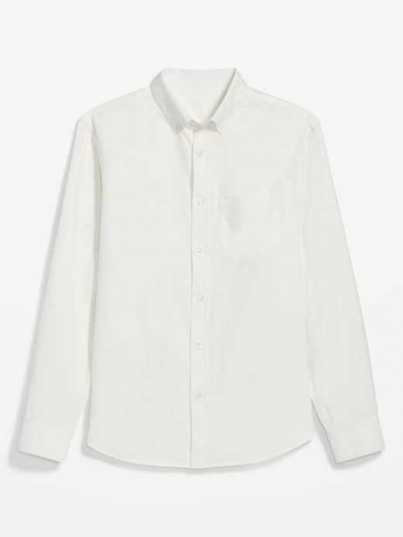 Old Navy Classic-Fit Non-Stretch Everyday Oxford Shirt White | RZC985417