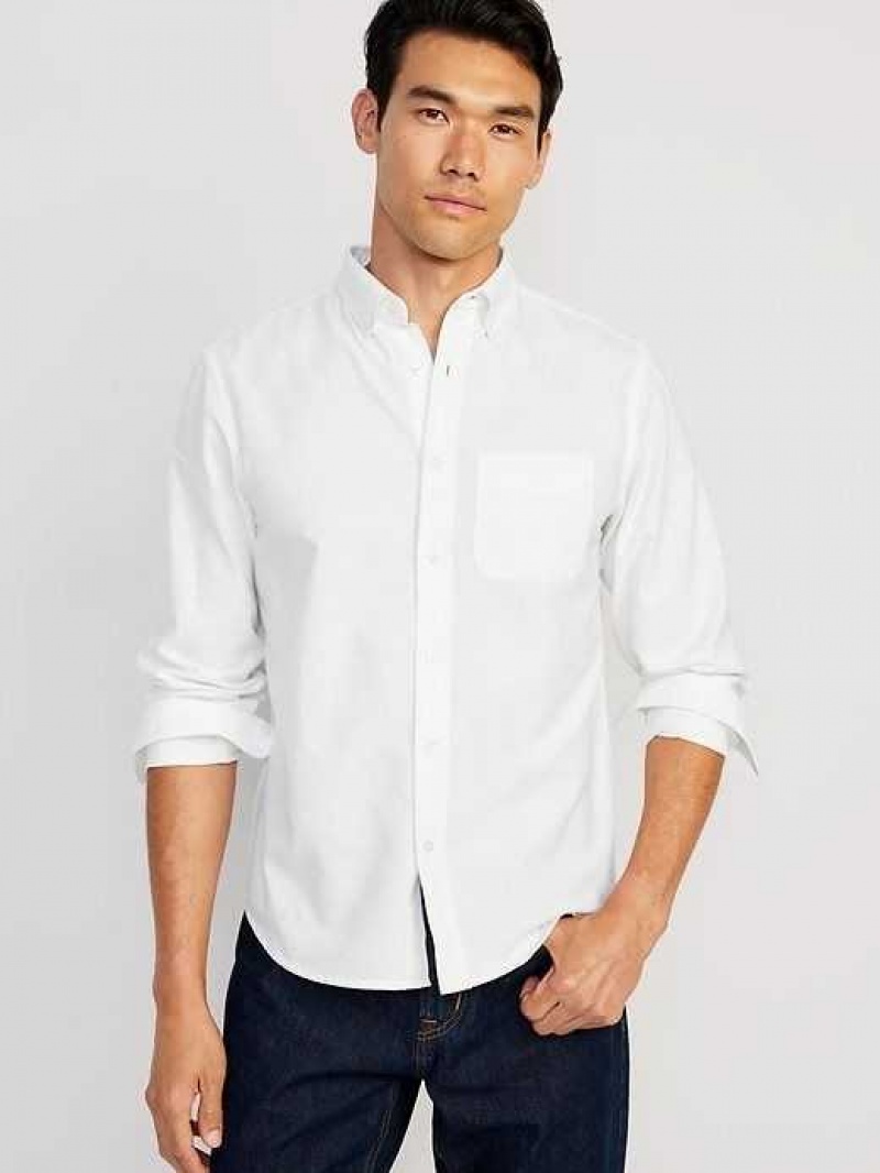 Old Navy Classic-Fit Non-Stretch Everyday Oxford Shirt White | RZC985417