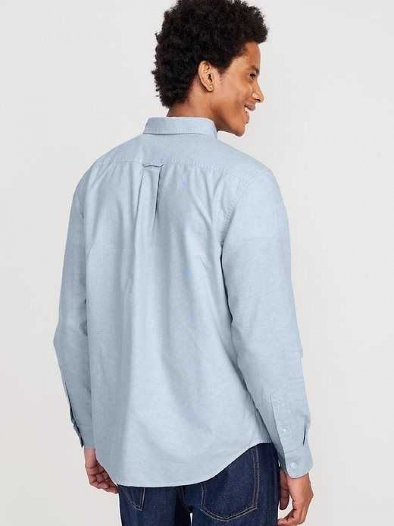 Old Navy Classic-Fit Non-Stretch Everyday Oxford Shirt Blue | GVA634927