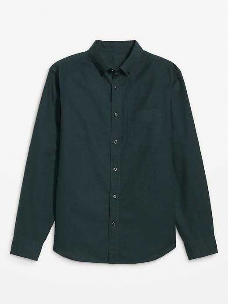 Old Navy Classic-Fit Non-Stretch Everyday Oxford Shirt Deep Green | WRB981675