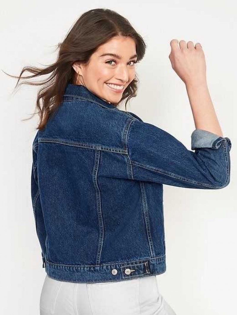 Old Navy Classic Non-Stretch Jean Jacket Dark Wash | ZDQ283970