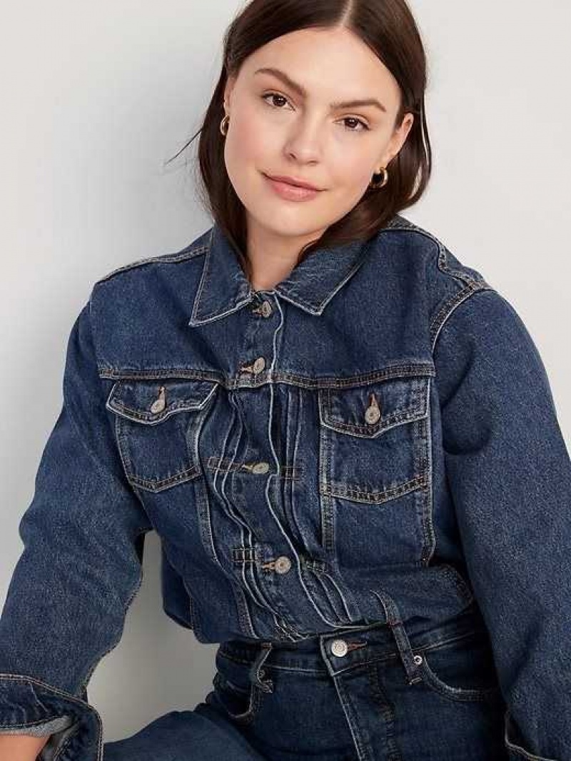 Old Navy Classic Non-Stretch Jean Jacket Dark Wash | ZDQ283970